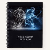 Custom Text Ice Hockey Notizblock (Vorderseite)