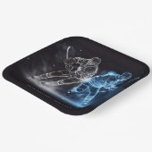 Custom Text Ice Hockey Pappteller (Gewinkelt)