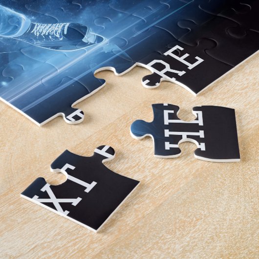 Custom Text Ice Hockey Puzzle (Seite)