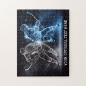 Custom Text Ice Hockey Puzzle (Vertikal)