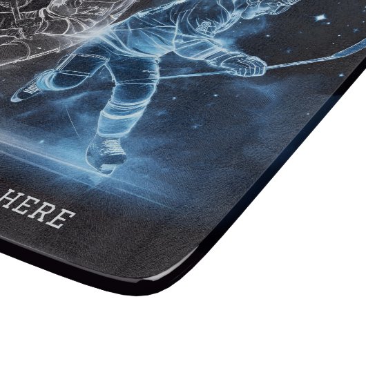 Custom Text Ice Hockey Schneidebrett (Ecke)