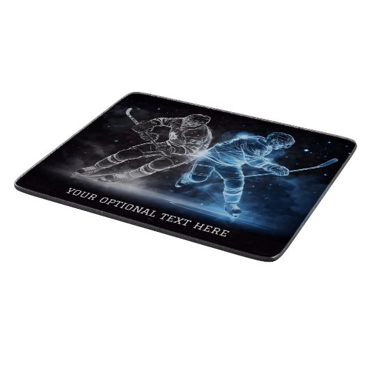 Custom Text Ice Hockey Schneidebrett (Ecke)