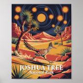 Custom Text Joshua Tree Wildlife Roadrunner Desert Poster (Vorne)