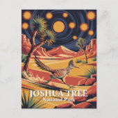 Custom Text Joshua Tree Wildlife Roadrunner Desert Postkarte (Vorderseite)