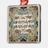 Custom Text Khatam Marquetry iranische Kunstgesche Ornament Aus Metall (Links)