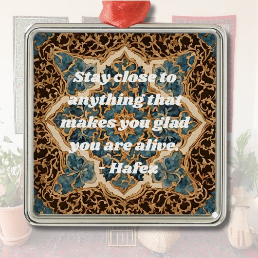 Custom Text Khatam Marquetry Persische Kunstgesche Ornament Aus Metall