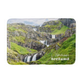 Custom Text Klifbrekkufossar, Island Badematte (Vorderseite)