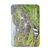 Custom Text Klifbrekkufossar, Island Badematte (Vorderseite Vertikal)