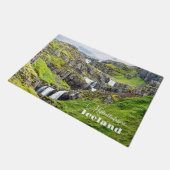Custom Text Klifbrekkufossar, Island Fußmatte (Schrägansicht)