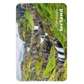 Custom Text Klifbrekkufossar, Island Magnet (Vertikal)