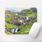 Custom Text Klifbrekkufossar, Island Mousepad (Mit Mouse)