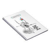 CUSTOM TEXT - Lass uns tanzen Notizblock (Rechte Seite)