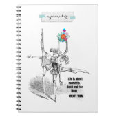 CUSTOM TEXT - Lass uns tanzen Notizblock (Vorderseite)