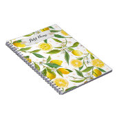 CUSTOM TEXT - Lemon Notebook Notizblock (Rechte Seite)
