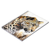 CUSTOM TEXT : Leopard Notebook Journal Notizblock (Linke Seite)