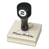 Custom Text like Birthday Tennis Sports Gummistempel (Stempel)