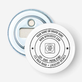 Custom Text Logo Name Address Website Design Flaschenöffner