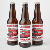 Custom Text London - England Bierflaschenetikett (Flaschen)