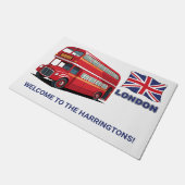 Custom Text London - England Fußmatte (Schrägansicht)