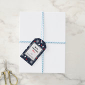 Custom text marineblau 💙 pickleball Weihnachten Geschenkanhänger (Mit Garn)