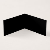 CUSTOM TEXT - Minimalistisch Schwarz Visitenkarten (Innenseite)