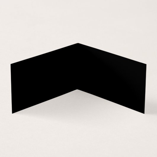 CUSTOM TEXT - Minimalistisch Schwarz Visitenkarten (Innenseite)