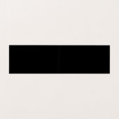 CUSTOM TEXT - Minimalistisch Schwarz Visitenkarten (Innenseite Aufgefaltet)