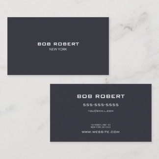 CUSTOM TEXT - Minimalistisch, stetig grau Visitenkarte