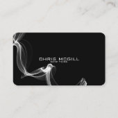 CUSTOM TEXT - Minimalistisches Schwarzes Glühen Visitenkarte (Vorderseite)