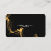 CUSTOM TEXT - Minimalistisches Schwarzes Glühen Visitenkarte (Vorderseite)