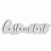 Custom Text Mirror Decal – Personalized Car Mirror Aufkleber (Vorderseite)