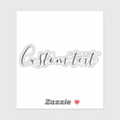 Custom Text Mirror Decal – Personalized Car Mirror Aufkleber (Blatt)