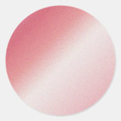 Custom Text Monogram Name Logo Rose Gold Blank Runder Aufkleber (Vorderseite)