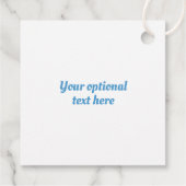 Custom Text Mykonos Griechenland Geschenkanhänger (Rückseite)