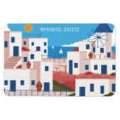 Custom Text Mykonos Griechenland Magnet (Horizontal)