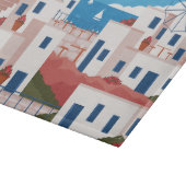 Custom Text Mykonos Griechenland Schneidebrett (Ecke)