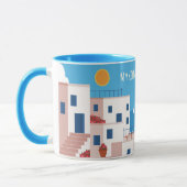 Custom Text Mykonos Griechenland Tasse (Links)