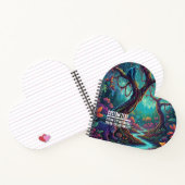 Custom Text Mystical Forest Wildlife Jaguar Monkey Notizblock (Innenseite)