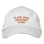 Custom Text & Name Design for Embroidered Hats Bestickte Baseballkappe (Vorderseite)