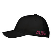 Custom Text Name Hat Your Embroidered Baseball Cap Bestickte Baseballkappe (Links)