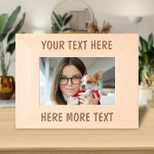 Custom Text Name Laser Etched Picture Frame Geätzte Rahmen