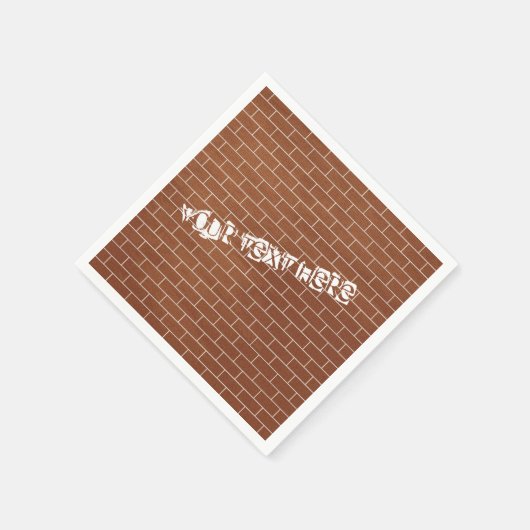 Custom Text Napkins Bridge Serviette (Ecke)
