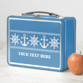 Custom Text Nautical Metall Brotdose (Beispiel)