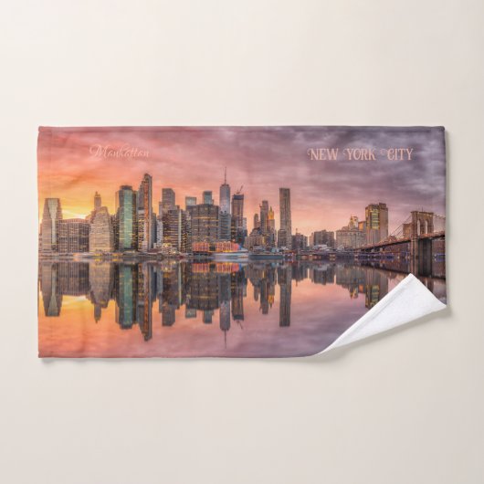 Custom Text New York City Skyline Handtuch (Handtuch)