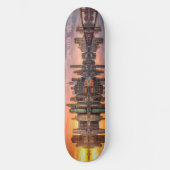 Custom Text New York City Skyline Skateboard (Vorderseite)