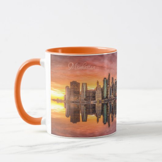 Custom Text New York City Skyline Tasse (Links)