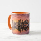 Custom Text New York City Skyline Tasse (Vorderseite Links)