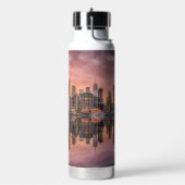 Custom Text New York City Skyline Trinkflasche (Links)
