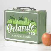 Custom Text Orlando Florida Metall Brotdose (Beispiel)