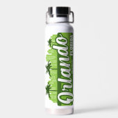 Custom Text Orlando Florida Trinkflasche (Rückseite)